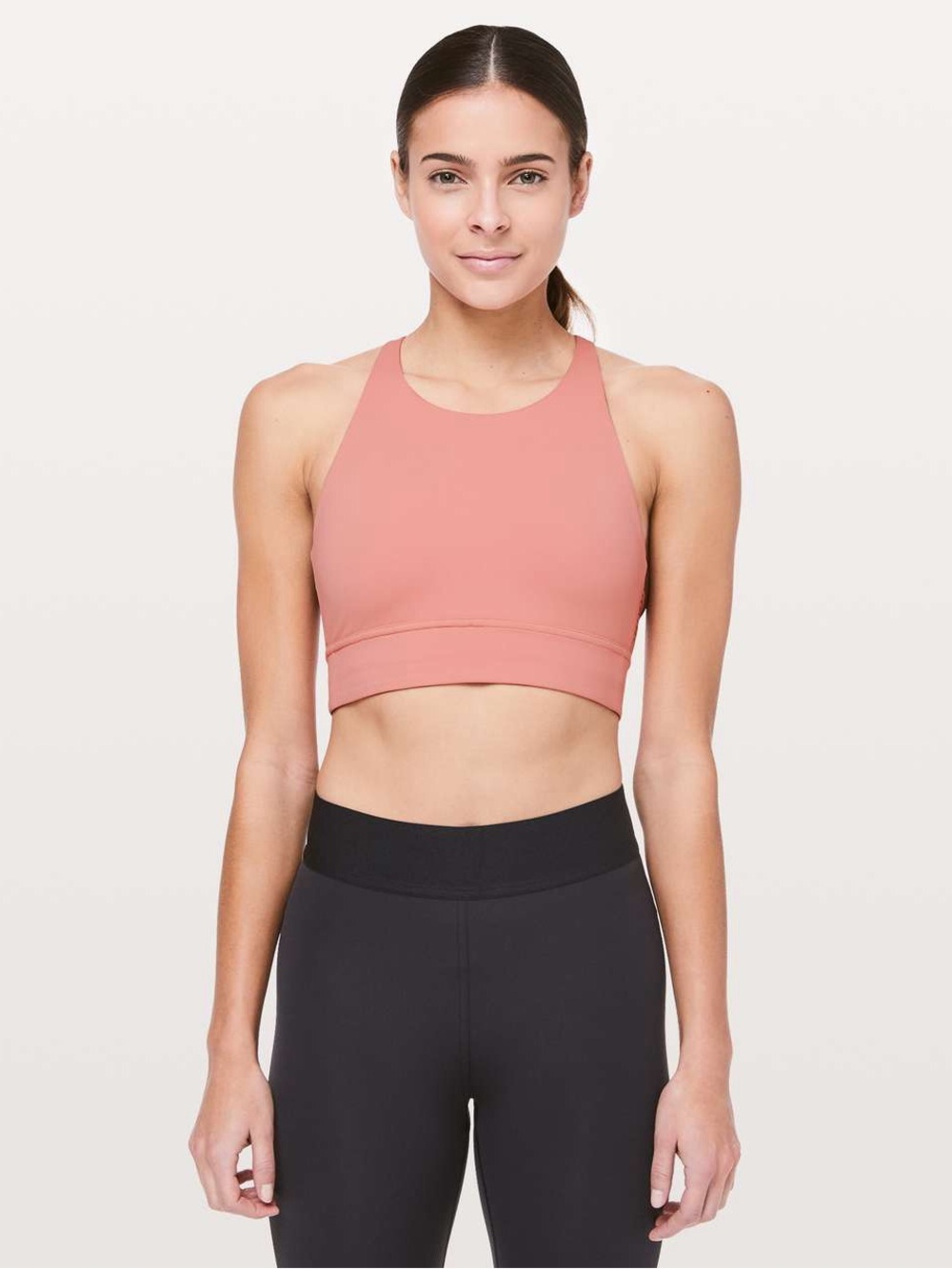 lululemon athletica High-Neck Sports Bra in Dusty Coral